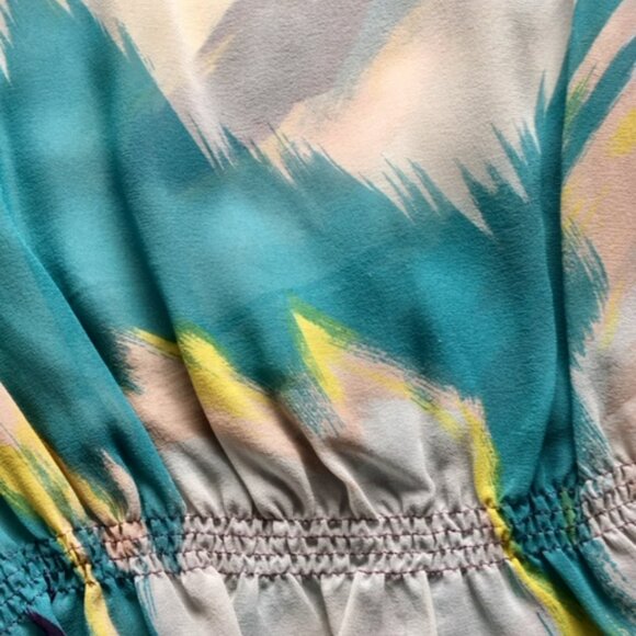 Ted Baker multicolored silk blouse size xs - Picture 10 of 12